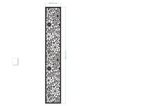 File cnc vách ngăn hoa lá bản vẽ mới đẹp