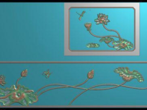 File cnc vách sen đẹp