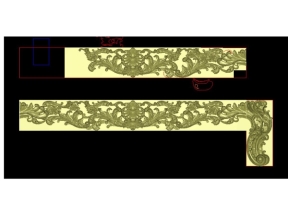 File cnc yếm bàn thờ hoa lá tây