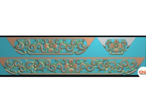 File dạ bàn thờ hoa lá tây cnc