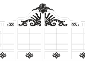 File đầy đủ hoa văn cổng 4 cánh cnc