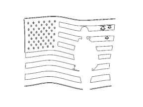 File dxf lá cờ nước Mỹ