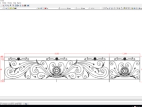 File dxf thiết kế lan can CNC