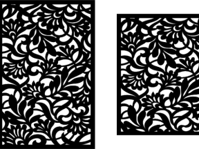 File file cad 2 thiết kế vách ngăn cnc dxf đẹp