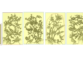 File jdp mẫu tứ quý đẹp