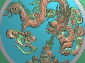 File jdpaint 3d rồng tròn