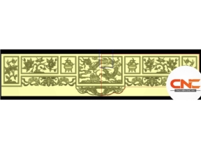 File jdpaint dạ bàn thờ chắp tứ linh trúc mai