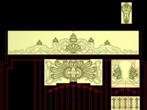 File jdpaint hoa văn cổng nhôm đúc