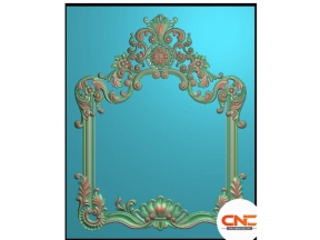 File jdpaint khung gương hoa lá tây đẹp mắt