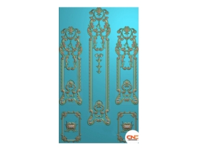 File jdpaint khuôn cột cửa lá tây