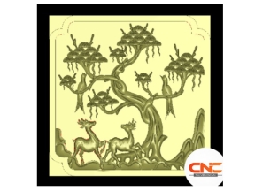 File jdpaint lô cửa tùng hươu đẹp mắt