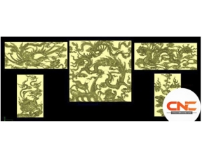 File jdpaint mẫu tứ linh