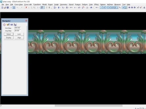 Mẫu phào chỉ CNC hoa lá tây đẹp