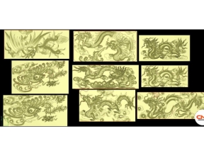 File jdpaint tổng hợp mẫu rồng phượng