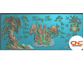 File jdpaint tranh mừng thọ đẹp mắt 2025