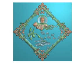 File jdpaint tranh phật chữ An đẹp mắt