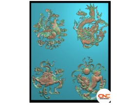 File jdpaint tứ linh đẹp mắt 2025