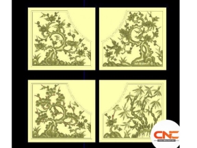 File jdpaint tứ quý ngang đẹp mắt 2025