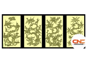 File jdpaint tứ quý rồng hóa đẹp mắt 2025