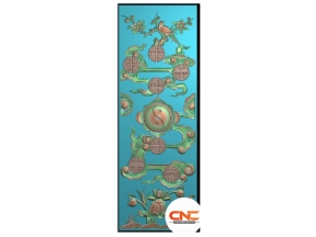 File jdpaint ván cửa chữ thọ sen