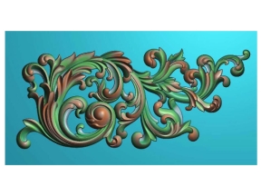 File mẫu 3d cnc hoa lá tây đẹp