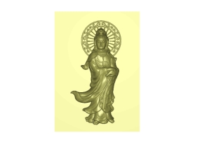 File mẫu 3D Phật Quan Âm CNC