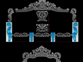 File mẫu bộ ghế hoàng gia cnc