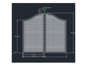 File mẫu cnc cổng 2 cánh mới nhất trên thuviencnc.vn