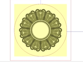 File mẫu cnc hoa lá tây tròn