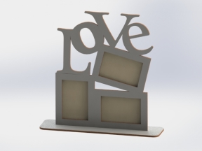File mẫu CNC khung ảnh chữ Love