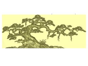 File mẫu cnc tranh cây tùng đẹp