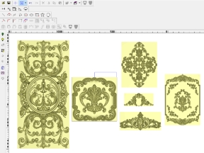 File mẫu Hoa lá tây thiết kế phần mềm jdpaint