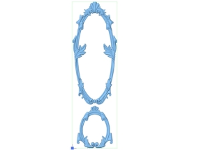 File mẫu stl CNC khung gương trang trí