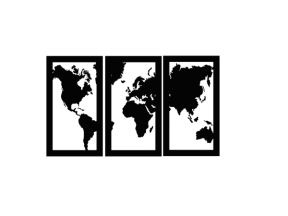 File mẫu Tranh CNC bản đồ thế giới