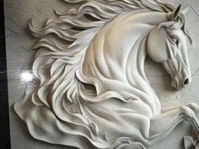 File mẫu tranh ngựa 3d đẹp