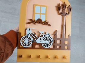 File móc khóa xe đạp cnc