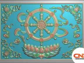 File phật giáo jdpaint bánh xe pháp luân