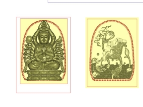 File thiết kế 2 Mẫu CNC Phật Giáo và Sen Cá 3D đẹp độc đáo