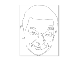 File thiết kế 2D Corel CNC decor Mr Bean