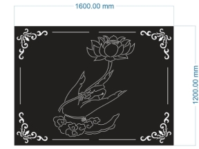 File thiết kế cnc bàn tày sen