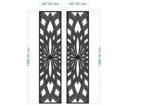 File thiết kế cnc cổng 2 cánh mới nhất dxf