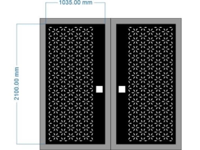 File thiết kế cnc cổng 2 cánh thiết cnc