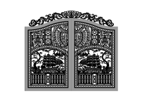 File thiết kế cnc cổng 2 cánh thuận buồm xuôi gió