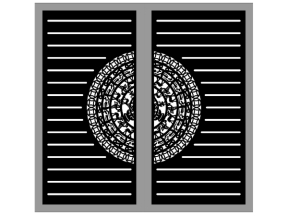 File thiết kế cnc cổng 2 cánh trống đồng đơn giản