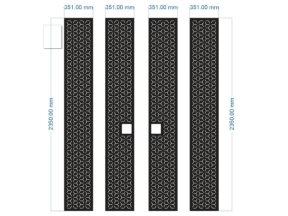 File thiết kế cnc cổng 4 cánh bông tuyết đơn giản