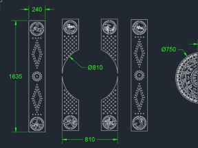 File thiết kế cnc cổng an khang thịnh vượng trống đồng