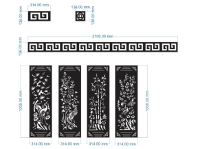 File thiết kế cnc cổng tùng cúc trúc mai cắt âm