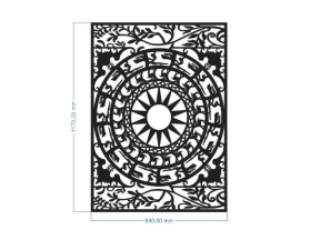 File thiết kế cnc giếng trời trống đồng siêu hot