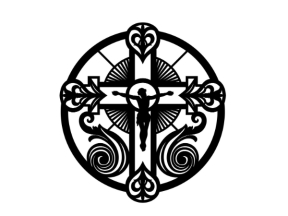 File thiết kế cnc hoa văn tròn công giáo