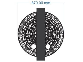 File thiết kế cnc trống đồng bản vẽ đẹp